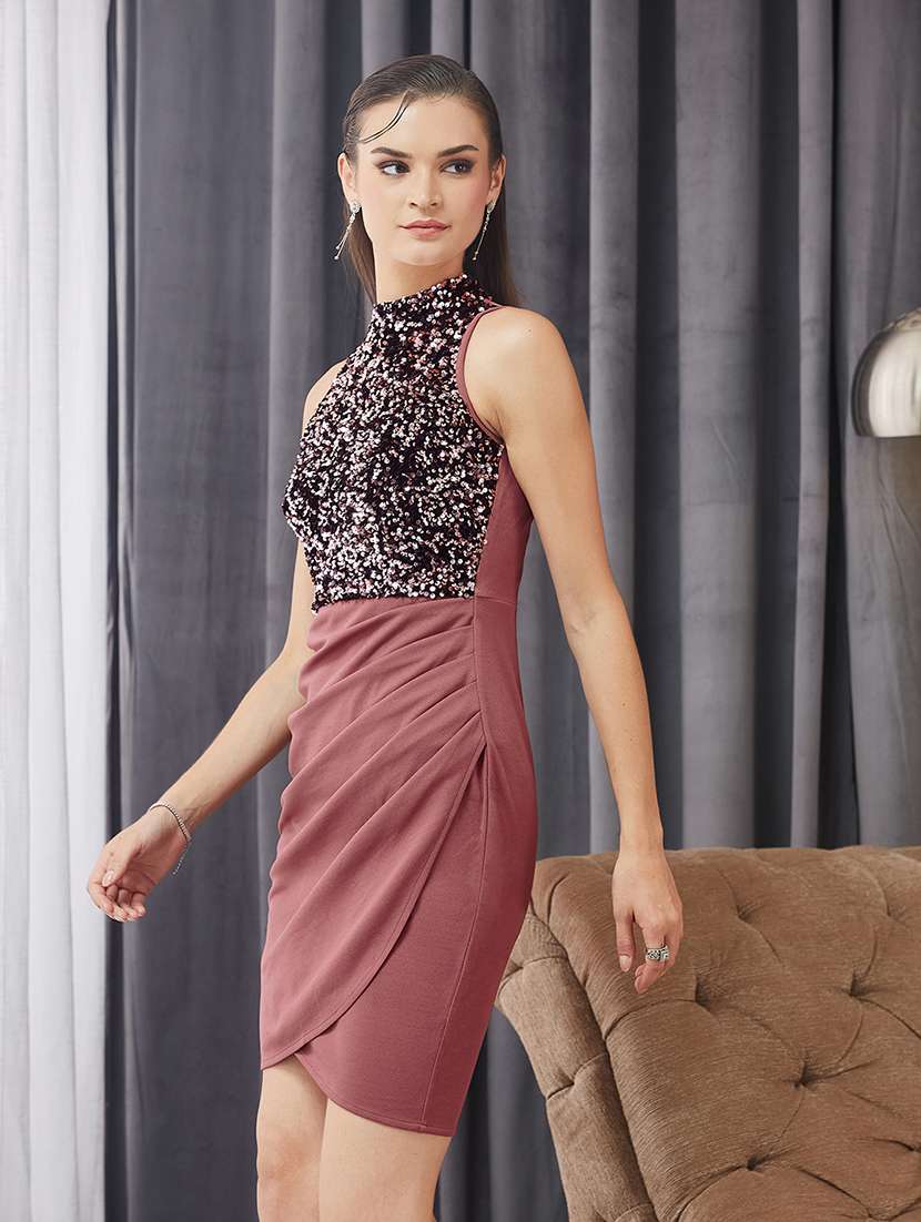 women sequined sleeveless bodycon dress - 22364210 -  Standard Image - 2