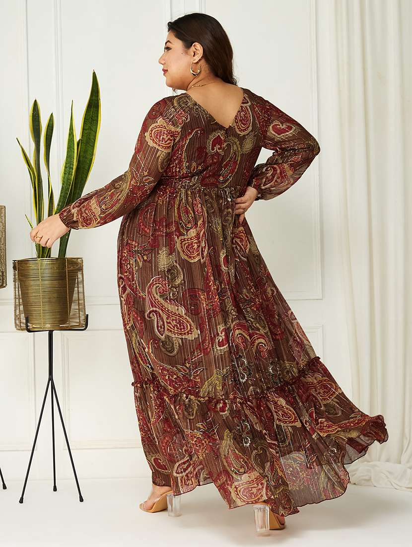 women plus size printed tiered dress - 22364229 -  Standard Image - 2