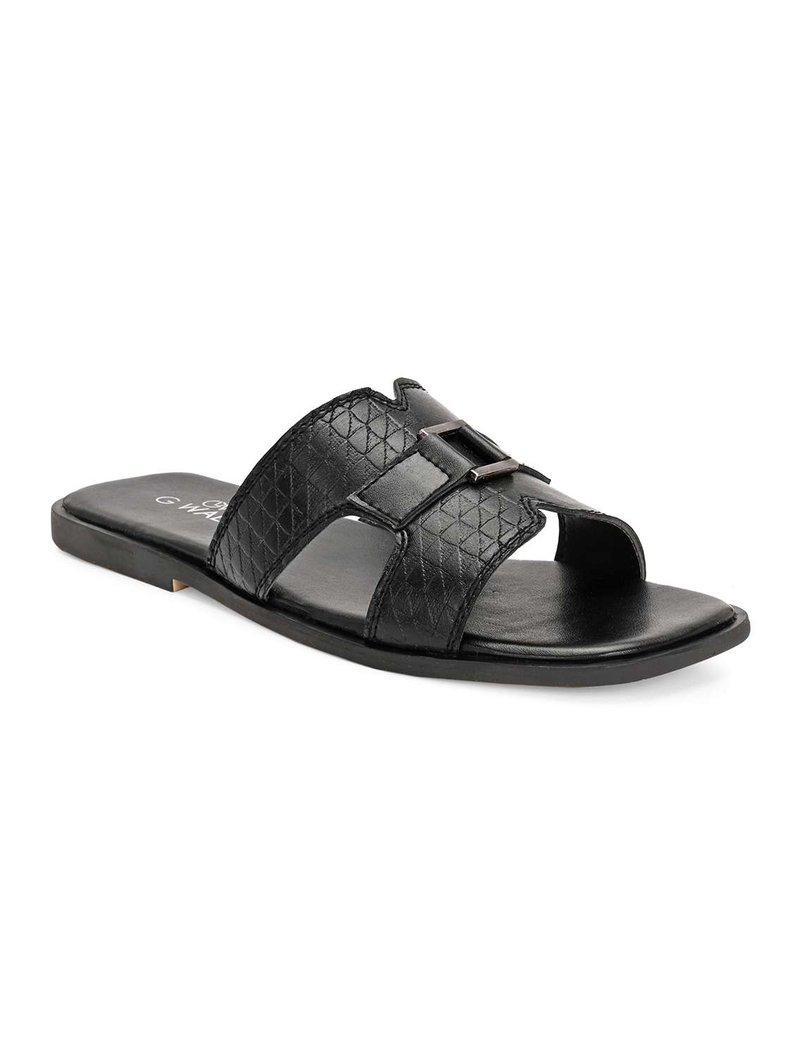 men textured slip on sandal - 22364265 -  Standard Image - 2
