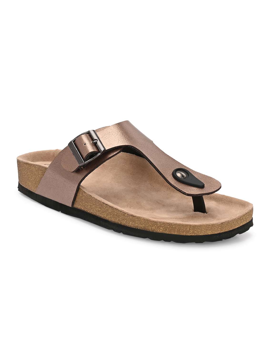 women copper slip on sandal - 22364274 -  Standard Image - 2