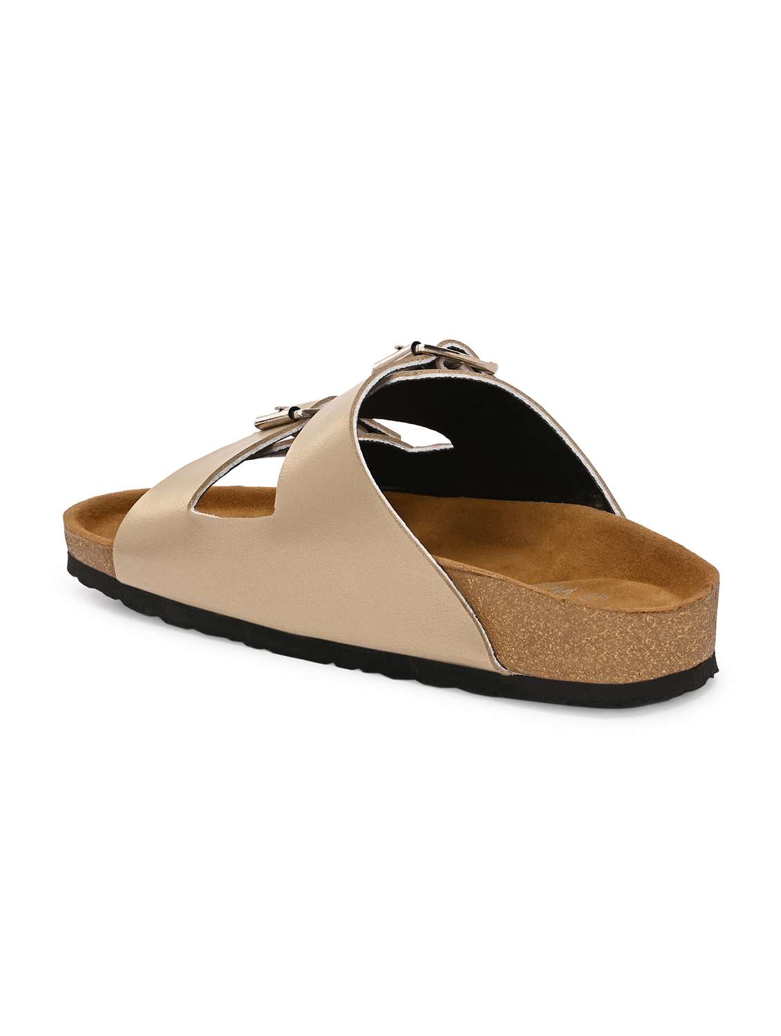 women gold slip on sandal - 22364275 -  Standard Image - 2
