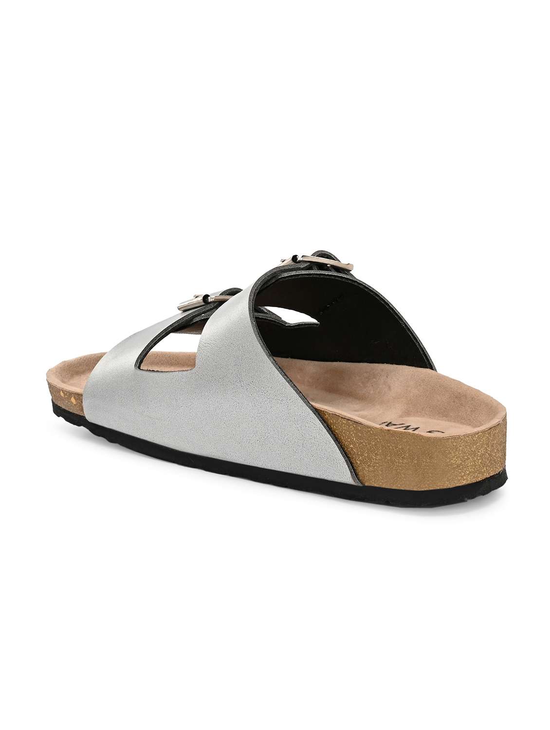 women silver slip on sandal - 22364276 -  Standard Image - 2