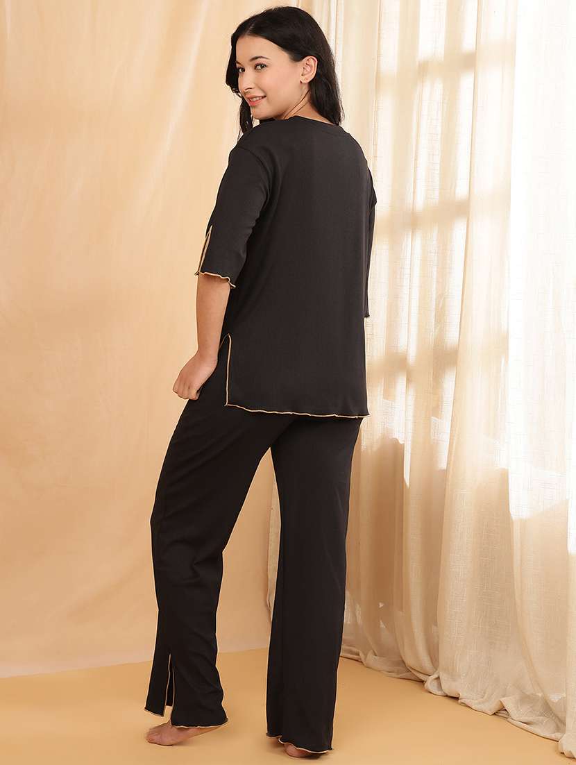 women printed nightwear pyjama set  - 22364493 -  Standard Image - 2