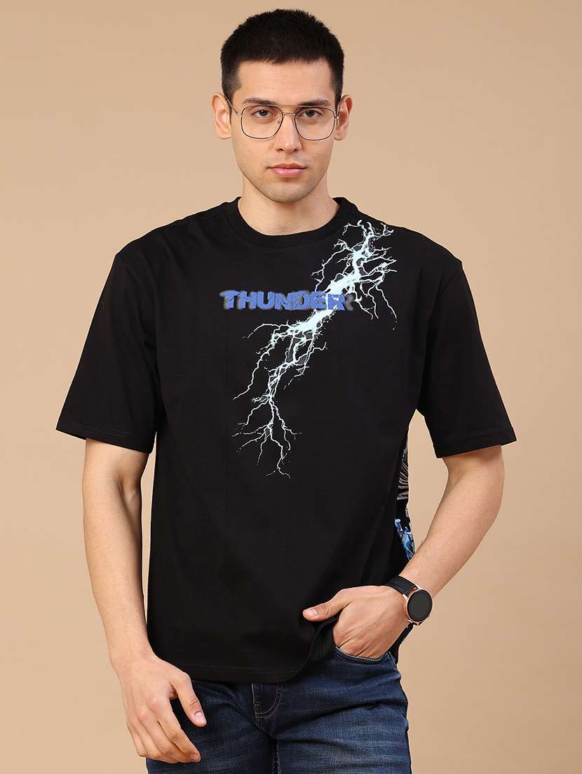 men printed short sleeve loose fit t-shirt - 22368113 -  Standard Image - 2