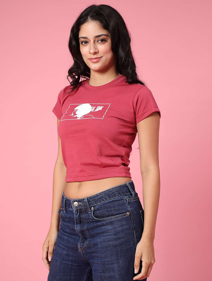 women printed short sleeve top - 22368241 -  Standard Image - 2