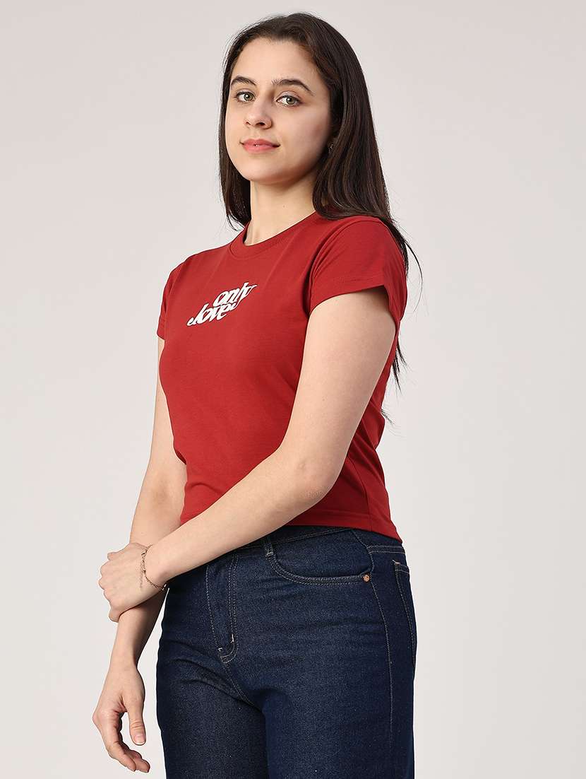 women printed short sleeves regular t-shirt - 22368247 -  Standard Image - 2