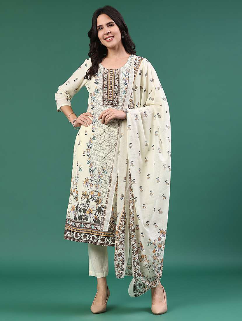beige cotton kurta pant  set - 22368287 -  Standard Image - 2