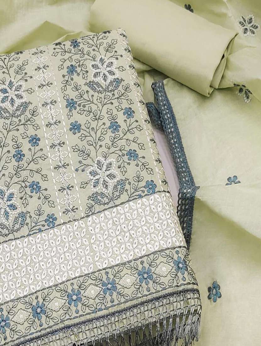 women solid with work unstitched suit set - 22368322 -  Standard Image - 2