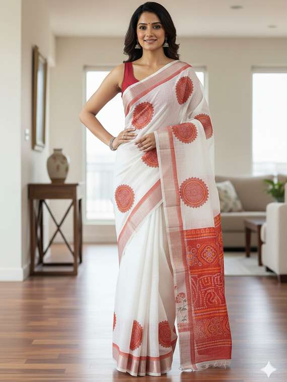 women self design bordered saree with blouse - 22368364 -  Standard Image - 2