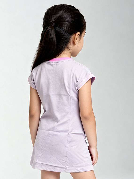 girls printed short sleeve a-line dress - 22368509 -  Standard Image - 2