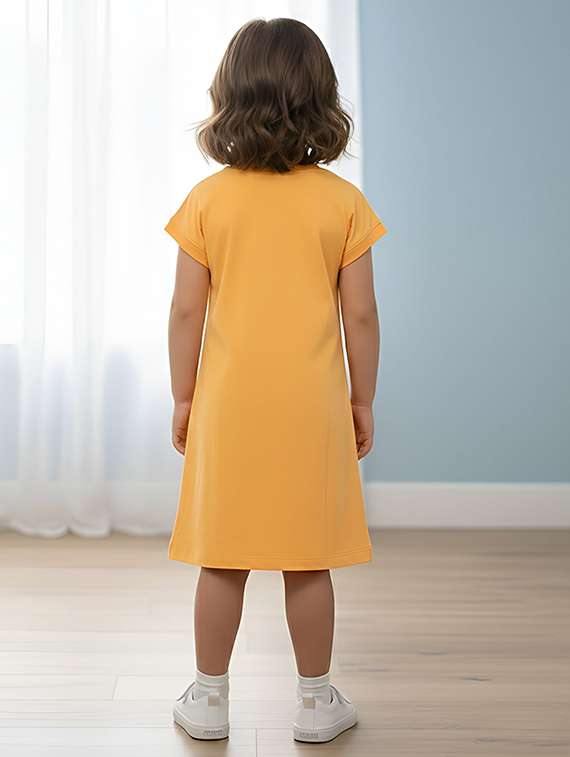 girls printed short sleeve a-line dress - 22368511 -  Standard Image - 2