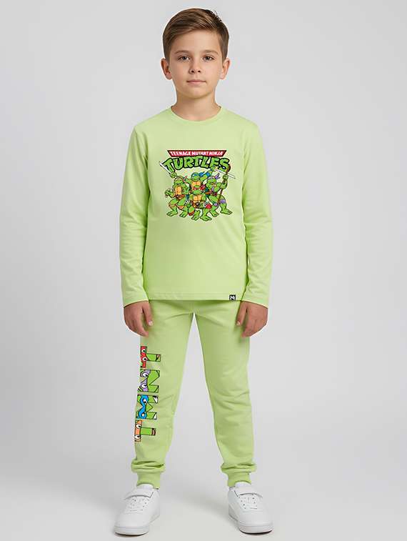 boys printed t-shirt and jogger set