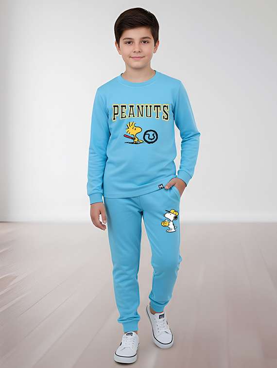 boys printed t-shirt and jogger set