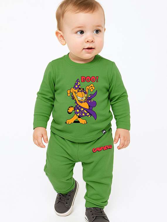 kids printed t-shirt and jogger set