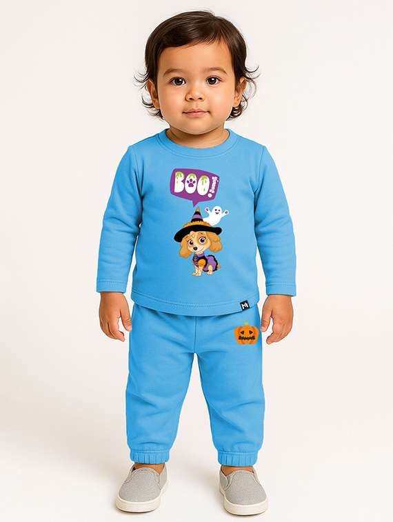kids printed t-shirt and jogger set