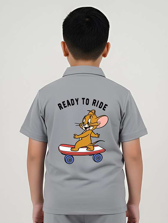 Boys Printed Shirt And Short Set - 22368564 -  Standard Image - 2
