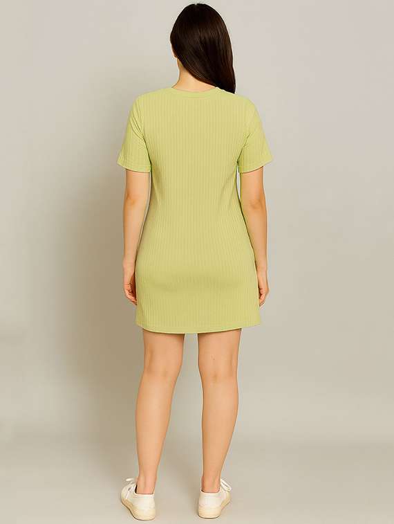 women printed short sleeve t-shirt dress - 22368641 -  Standard Image - 2