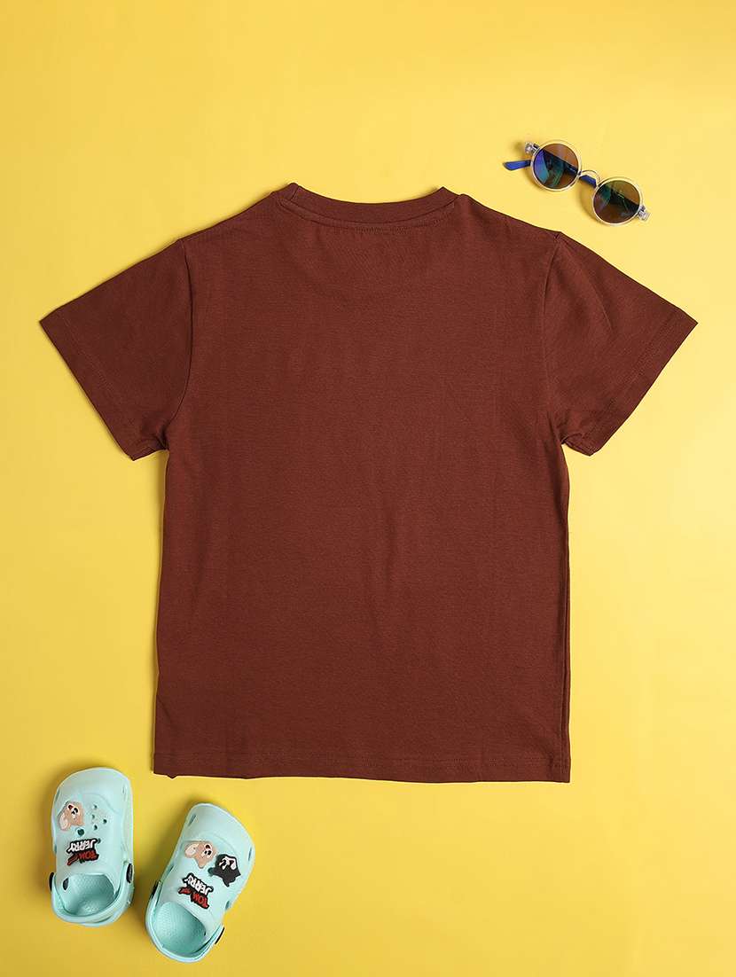boys printed round neck short sleeves t-shirt - 22370764 -  Standard Image - 2