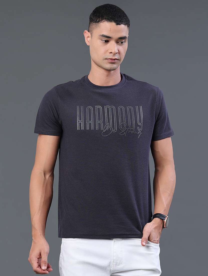 Men Printed Round Neck Casual T-shirt - 22370888 -  Standard Image - 2