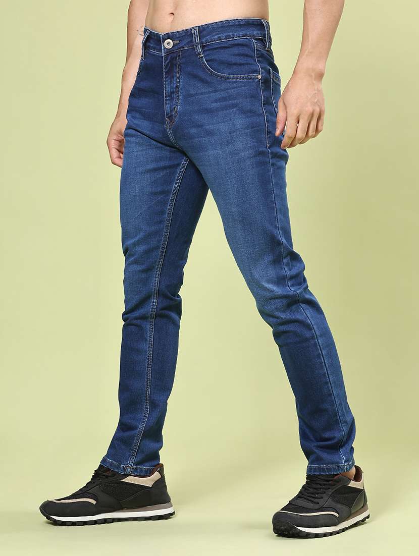 men washed mid rise full length tapered jeans - 22371051 -  Standard Image - 2