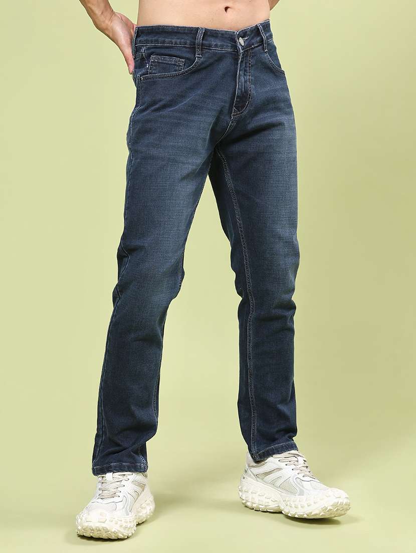men washed mid rise full length slim fit jeans - 22371056 -  Standard Image - 2