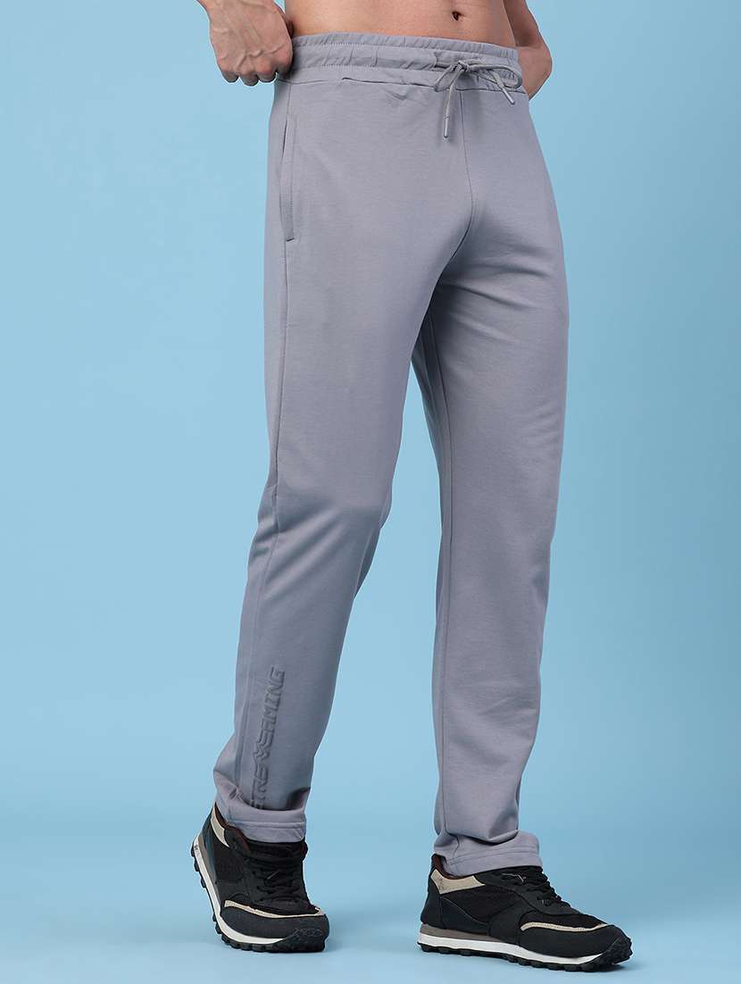 men solid mid rise regular fit track pant - 22371179 -  Standard Image - 2