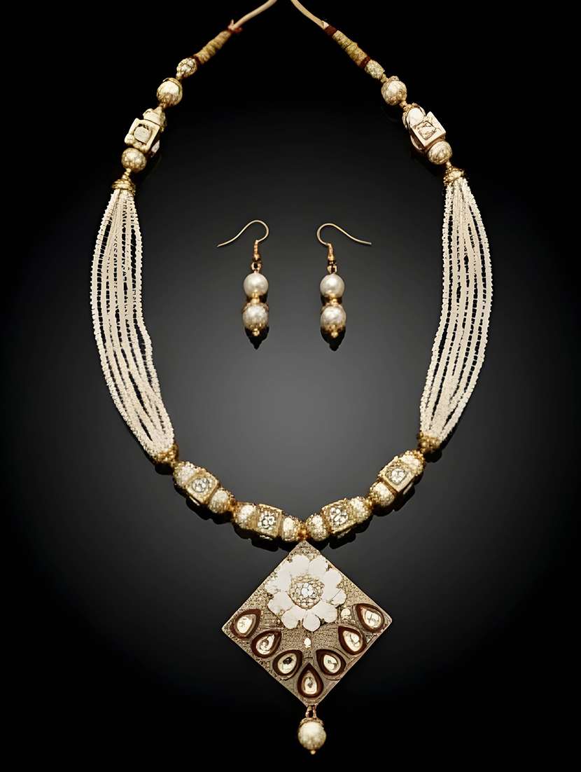 women pendant necklace set with earrings - 22373082 -  Standard Image - 2