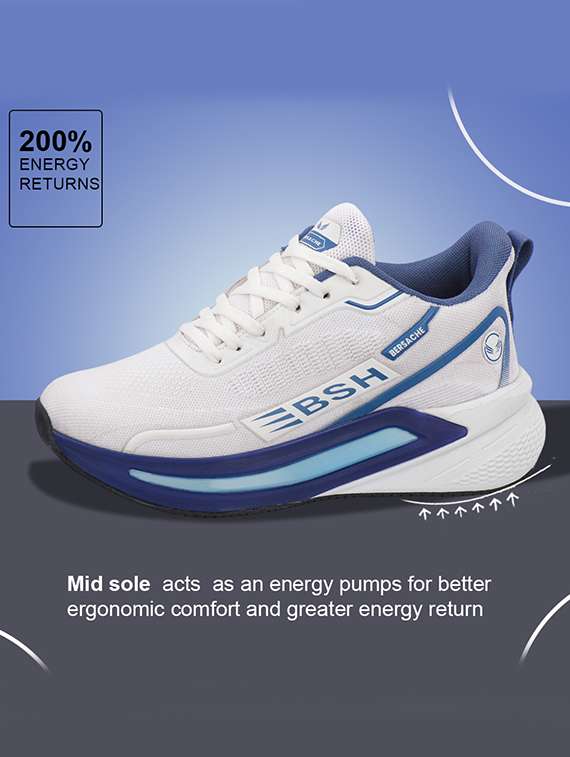 men white solid lace up sport shoe - 22373308 -  Standard Image - 2