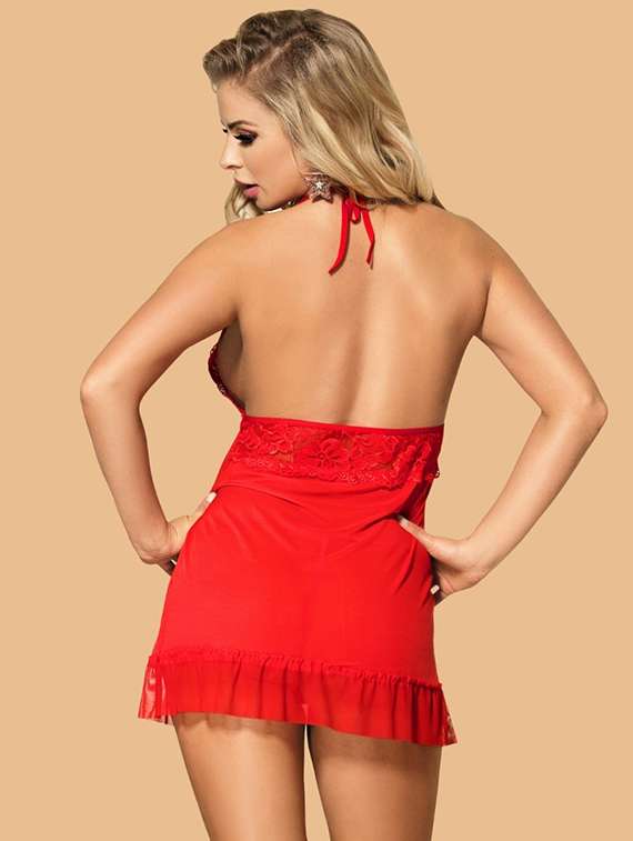 women self designed sleeveless lace babydoll - 22373458 -  Standard Image - 2