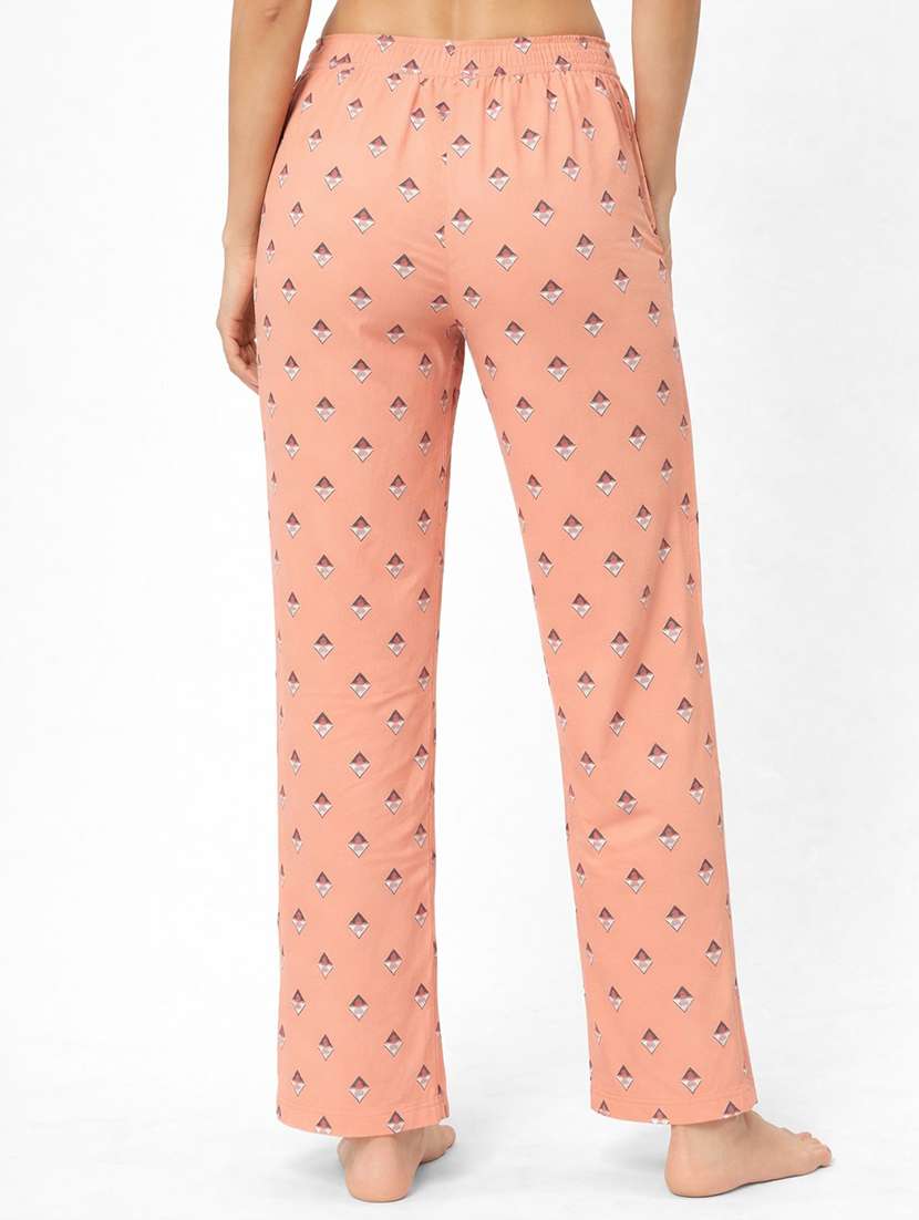 women printed mid rise lounge wear pajama - 22373490 -  Standard Image - 2