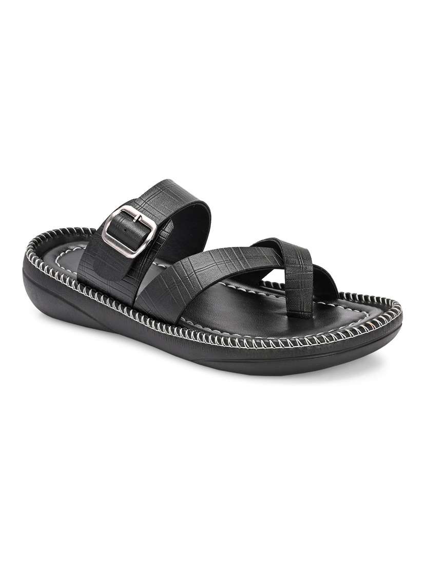 Men Textured Toe Seperator Sandal - 22373512 -  Standard Image - 2