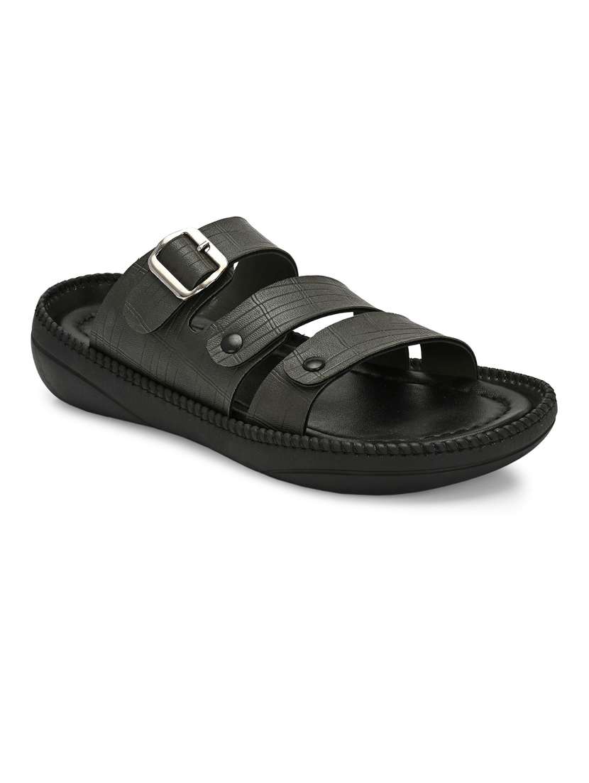 Men Textured Slip On Sandal - 22373521 -  Standard Image - 2