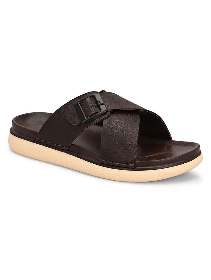 men solid slip on sandal - 22373530 -  Standard Image - 2