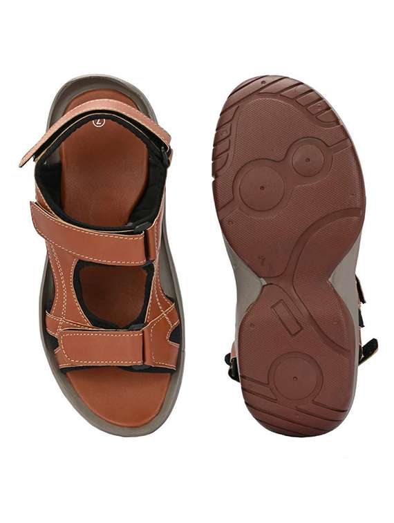 men tan back strap floater - 22373541 -  Standard Image - 2