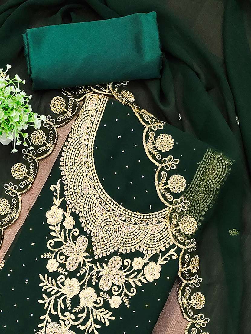 women solid with work unstitched suit set - 22373568 -  Standard Image - 2