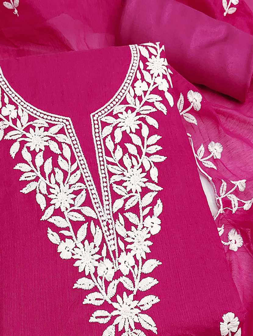 women solid with work unstitched suit set - 22373600 -  Standard Image - 2
