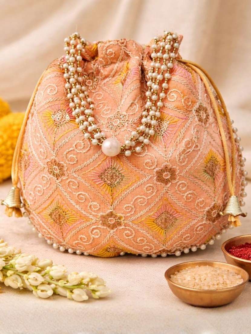 women embroidered potli bag