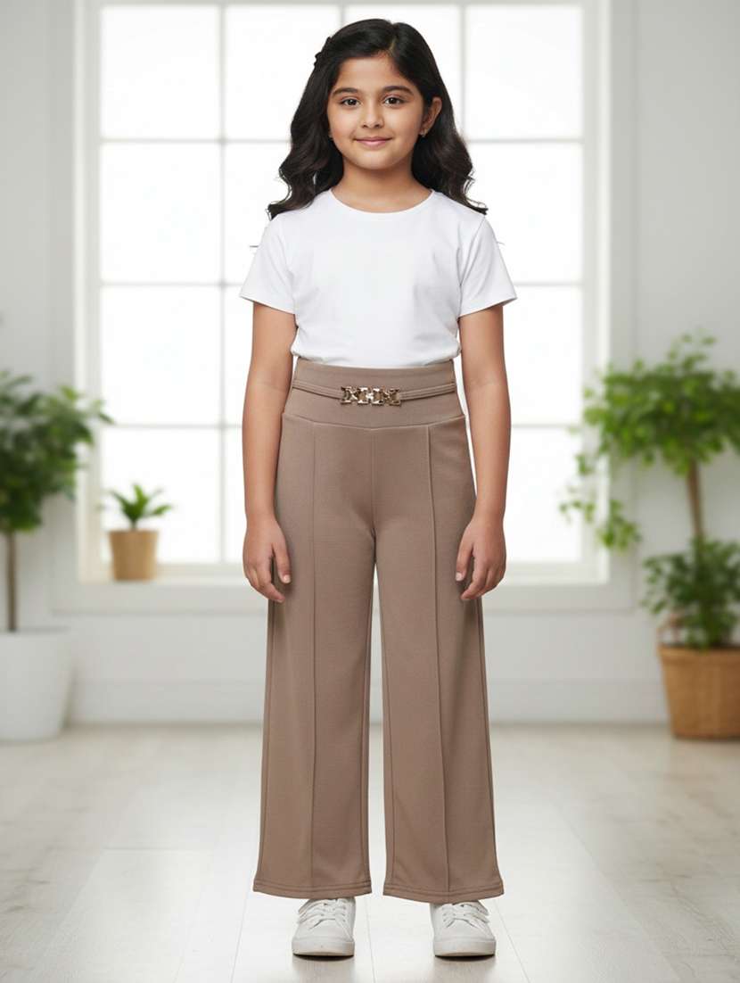 beige cotton palazzo trouser - 22374080 -  Standard Image - 2