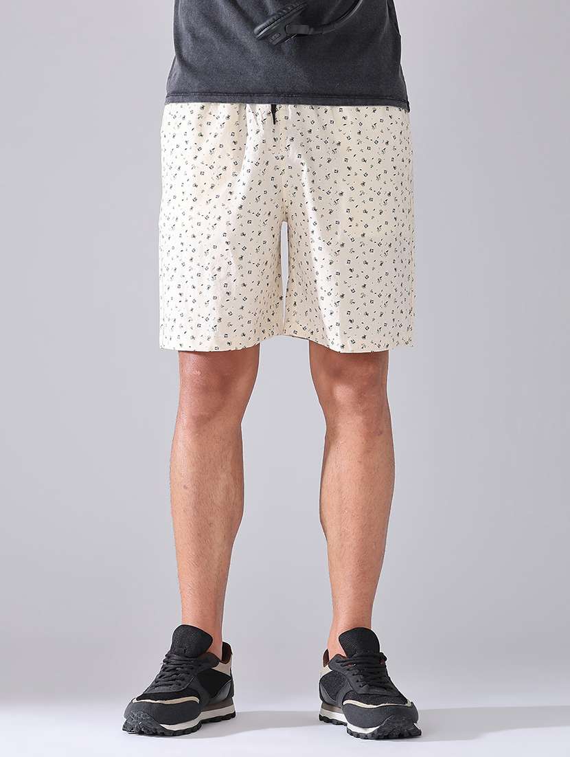men printed mid rise regular fit shorts - 22374094 -  Standard Image - 2