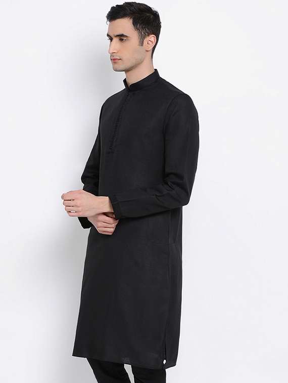 men solid kurta and churidar set - 22374348 -  Standard Image - 2