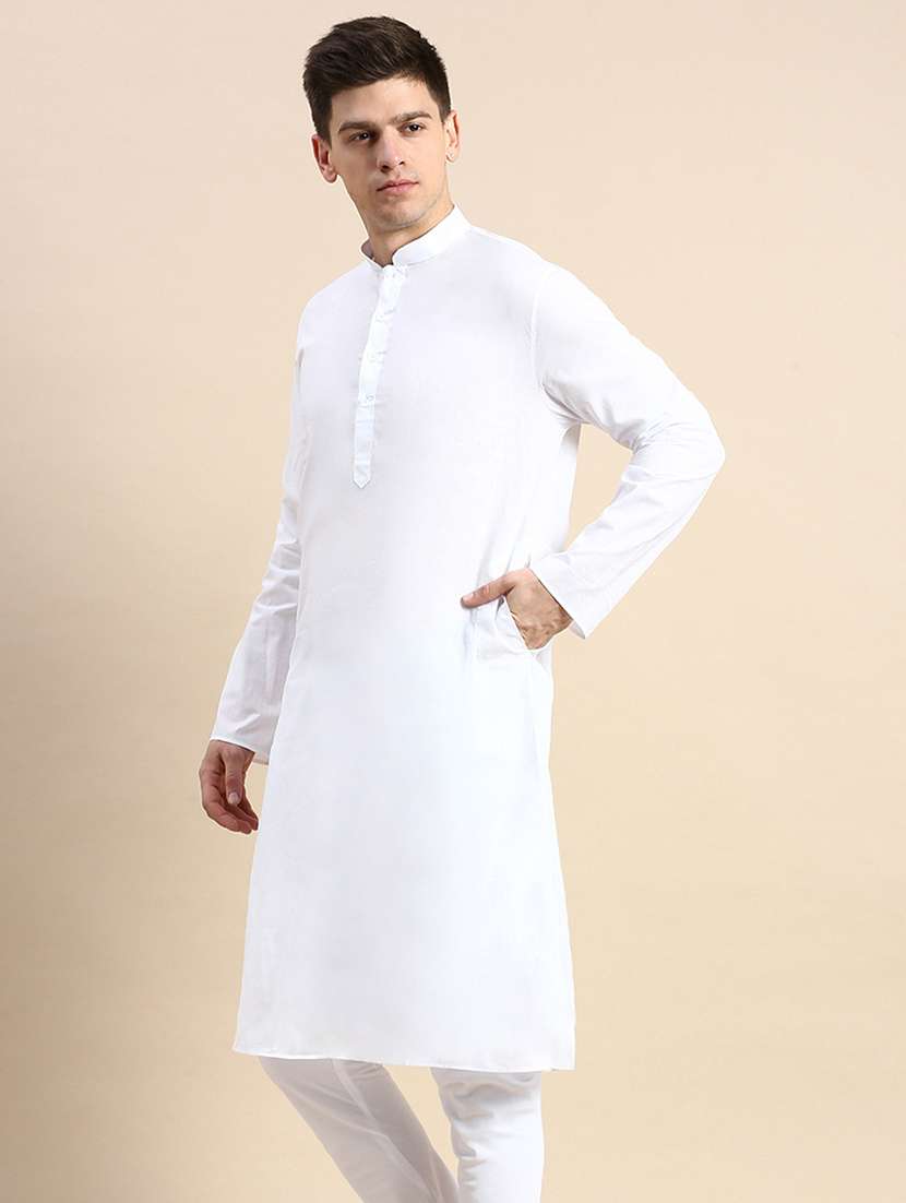 men solid kurta and churidar set - 22374357 -  Standard Image - 2