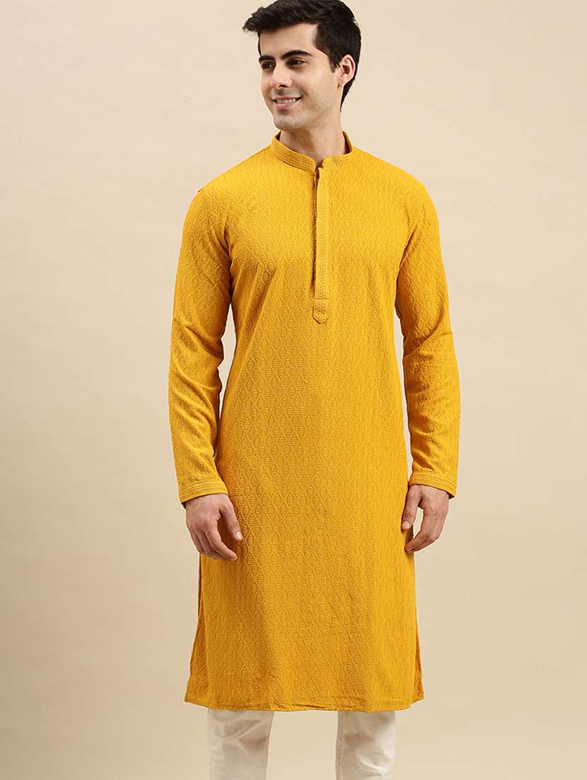 men self design kurta and churidar set - 22374827 -  Standard Image - 2
