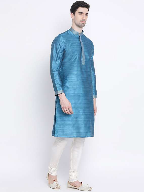 men long sleeve kurta and churidar set - 22374829 -  Standard Image - 2