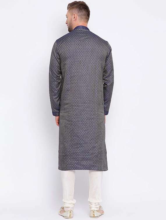 men long sleeves kurta and churidar set - 22374910 -  Standard Image - 2