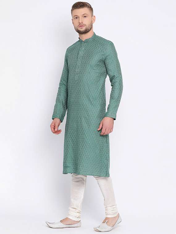 men self design kurta and churidar set - 22374915 -  Standard Image - 2