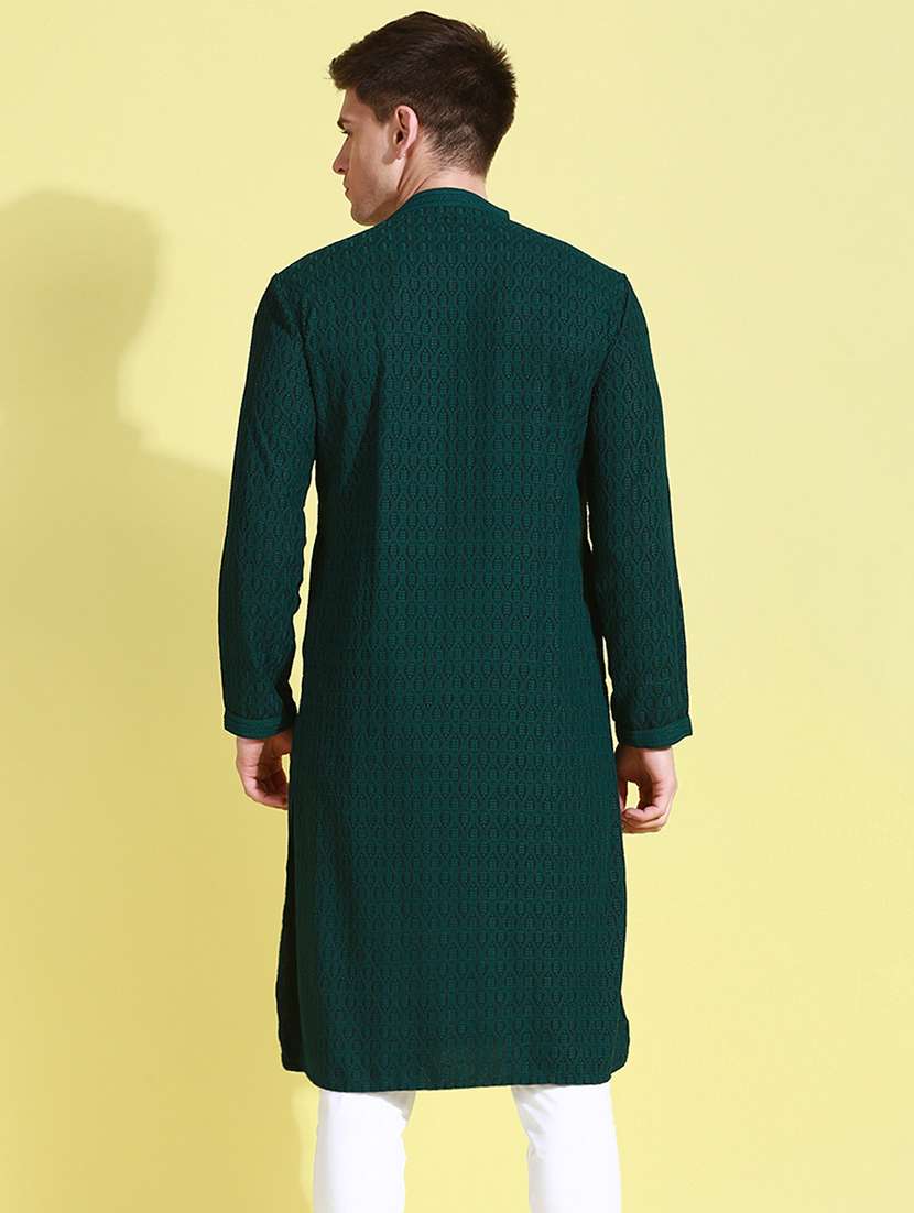 men long sleeves kurta and churidar set - 22374942 -  Standard Image - 2