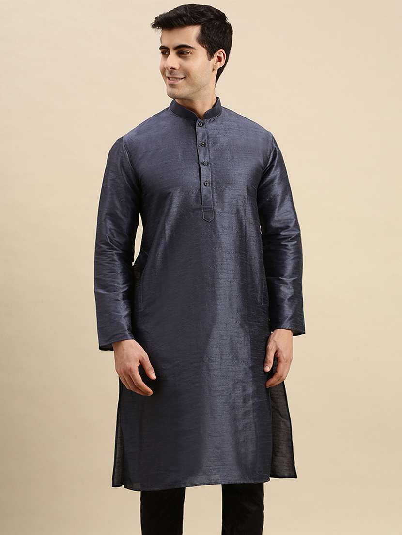 men long sleeve kurta and pyjama set