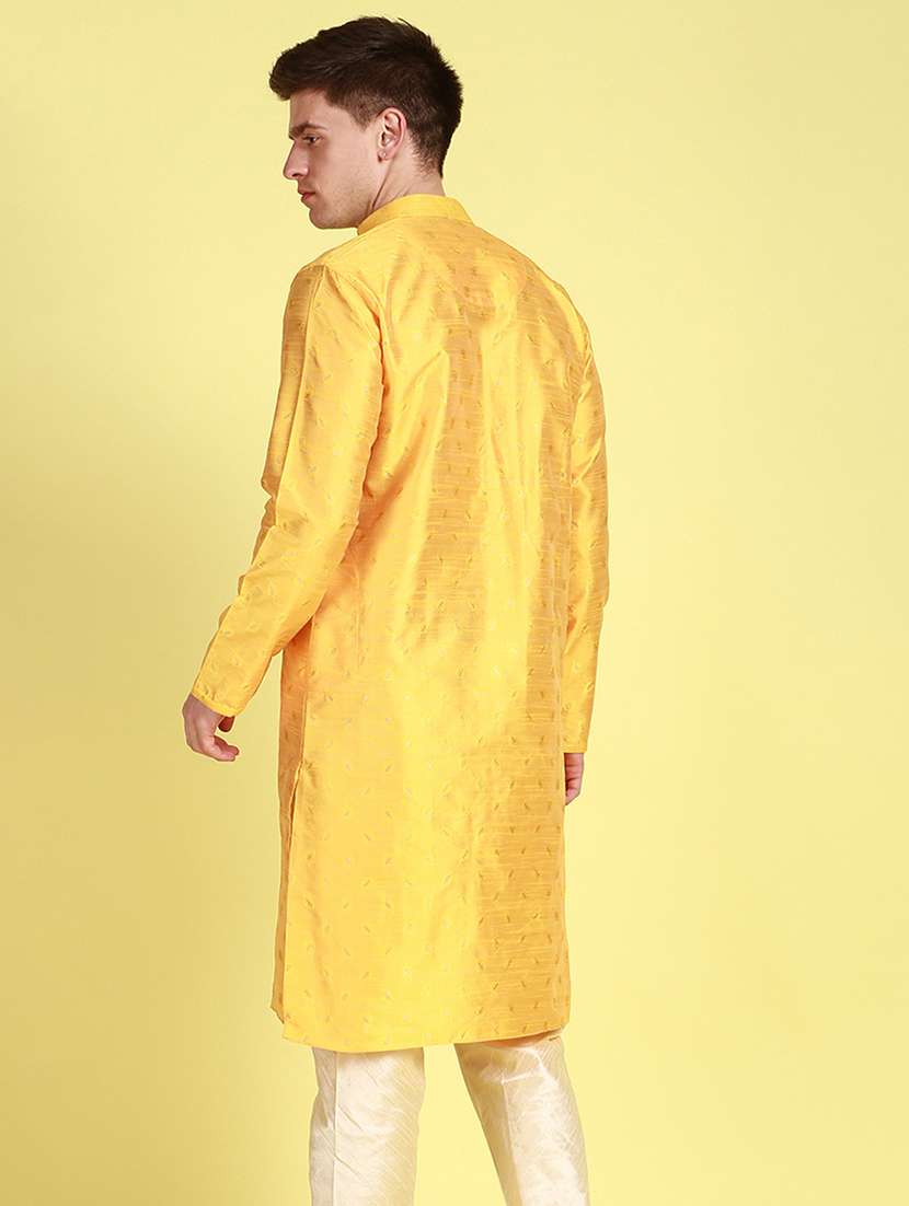 men long sleeves kurta and churidar set - 22375010 -  Standard Image - 2