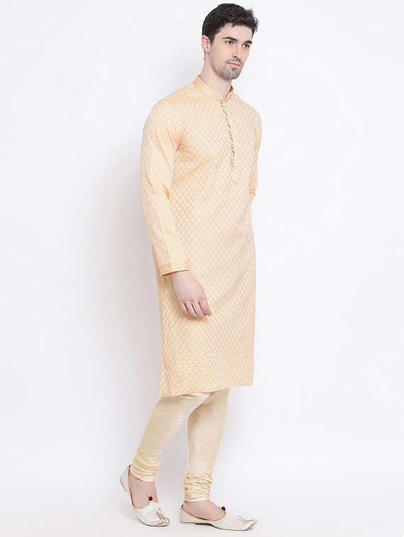 men self design kurta and churidar set - 22375022 -  Standard Image - 2