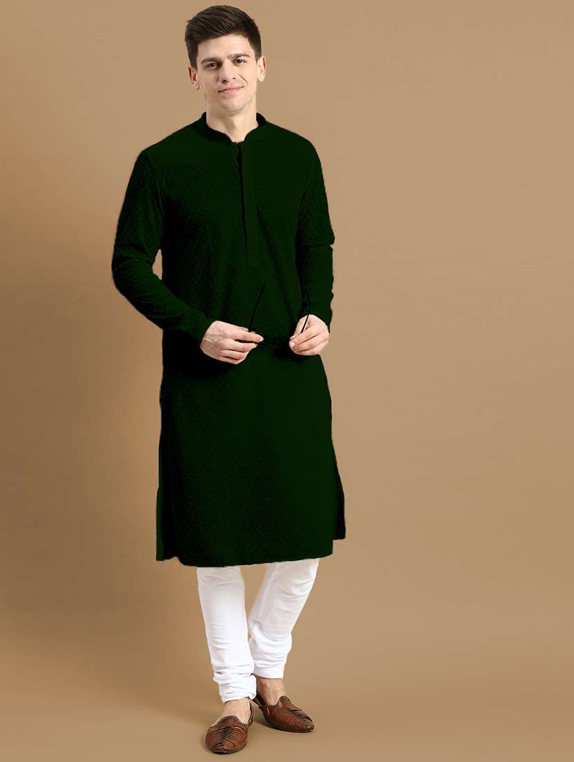 men long sleeves kurta and churidar set - 22375089 -  Standard Image - 2